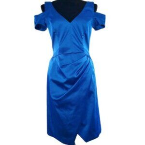 Sapphire Royal Blue Luxury Designer Runway Glamour Party Prom Sexy Dress Gown NW